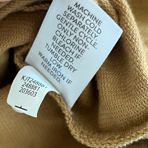 J Jill Tan Knit Modern Barn Jacket Medium - Picture 12 of 12